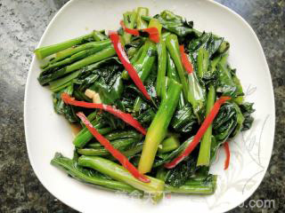 清炒菜心的做法步骤：9