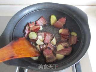 腊肉炒香干的做法步骤：5
