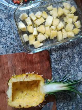 菠萝饭的做法步骤：2