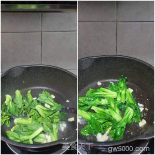 鸡蛋青菜炒年糕的做法步骤：7