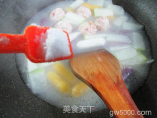 虾味球冬瓜三色芝士年糕的做法步骤：4