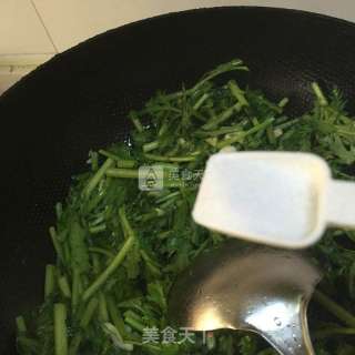 蒜炒塘好菜的做法步骤：5