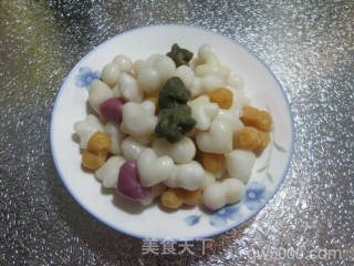 银耳红薯花色年糕的做法步骤：2