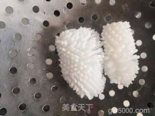 浙江名菜&蒜爆目鱼花的做法步骤：7