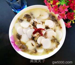 肉末雪菜年糕的做法步骤：8