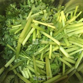 蒜炒塘好菜的做法步骤：2
