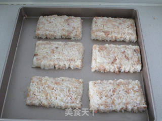 金枪鱼粢饭糕的做法步骤：7