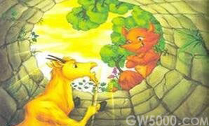 掉在井里的狐狸和公山羊