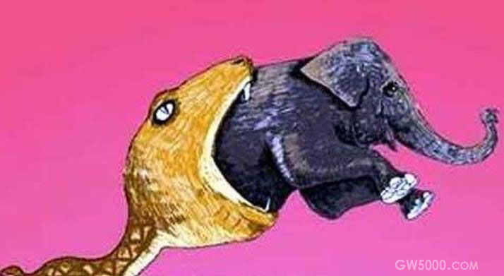 人心不足蛇吞象的传说故事