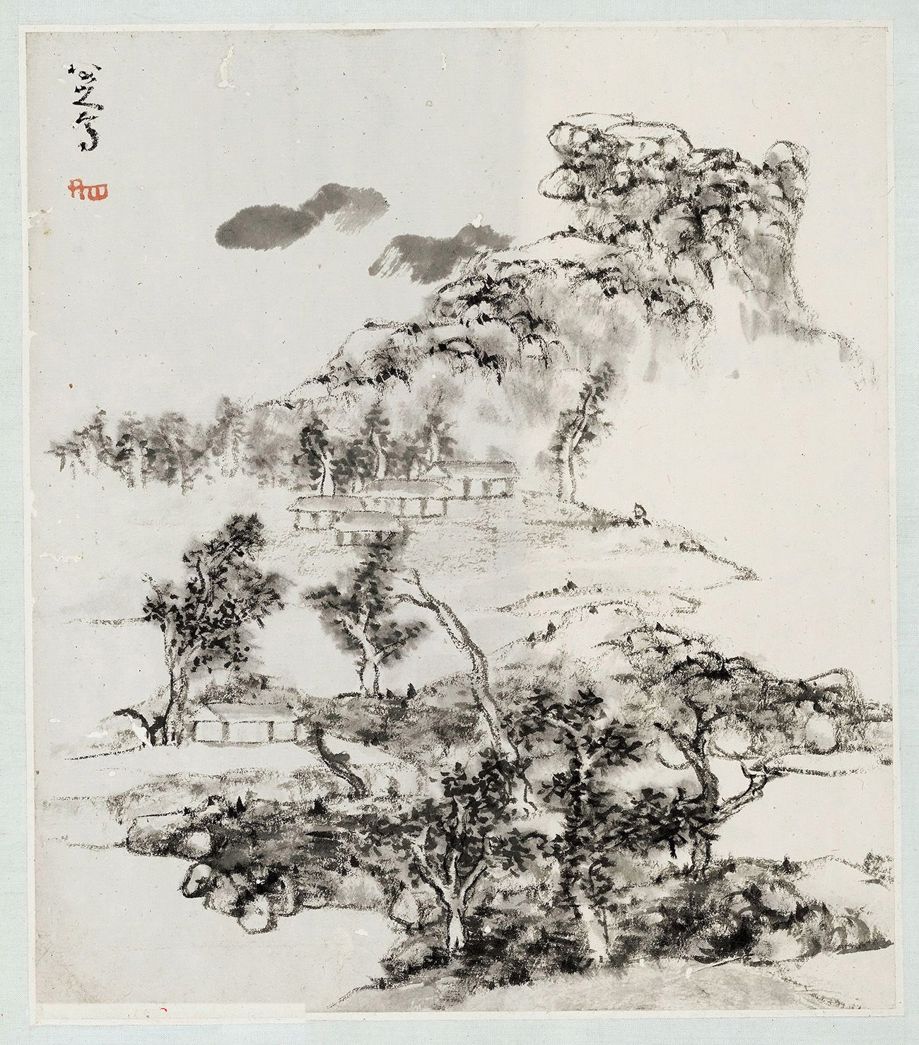 西泠印社镇馆之宝：《朱耷山水册》