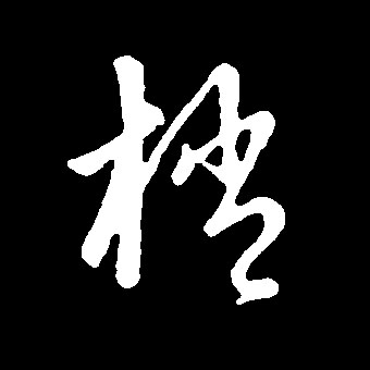 梢的书法