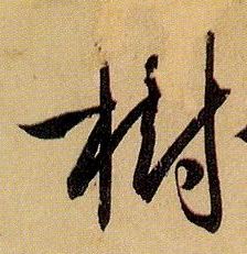 树的书法