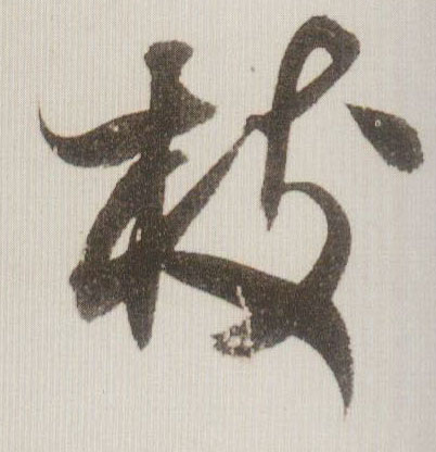 枝的书法