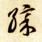 彩的书法