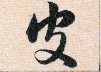 皮的书法