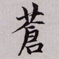 蒼【苍】的书法