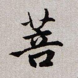 菩的书法