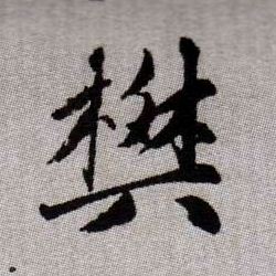樊的书法