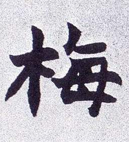 梅的书法