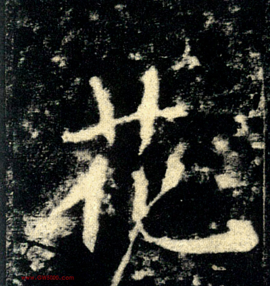 花的书法