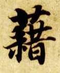藉的书法