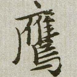 鷹【鹰】的书法