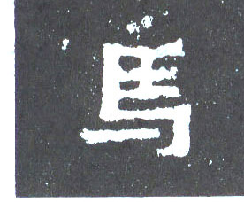 馬【马】的书法