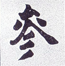参的书法