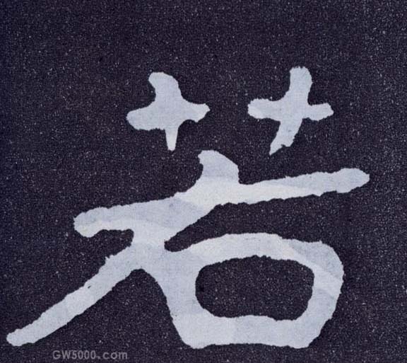 若的书法