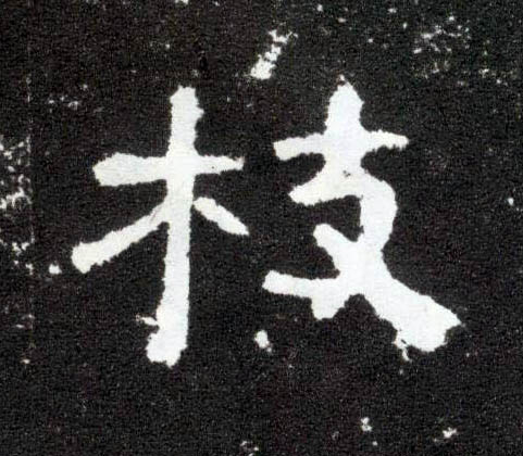 枝的书法