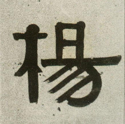 杨的书法