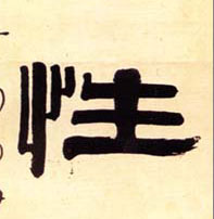 性的书法