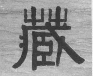 藏的书法