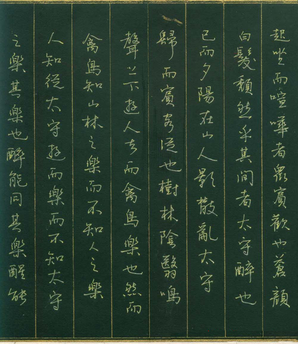 邓立强硬笔书法欧阳修醉翁亭记