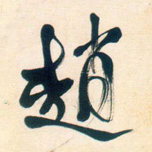 赵的书法