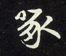 啄的书法