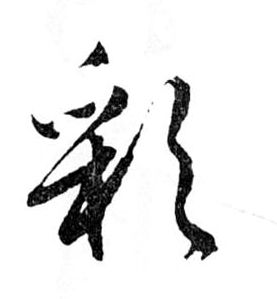 彩的书法