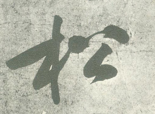 松的书法