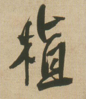 植的书法