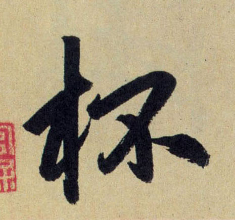 杯的书法