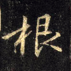 根的书法