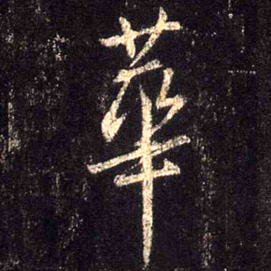 华[華]的书法