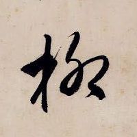 柳的书法