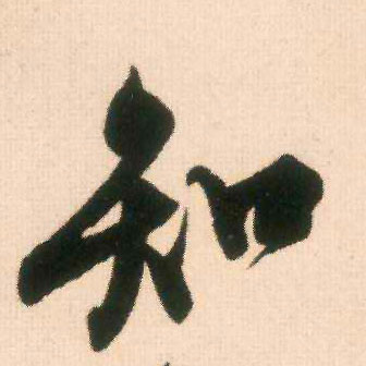 知的书法