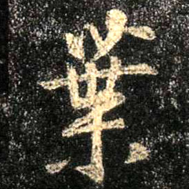叶的书法