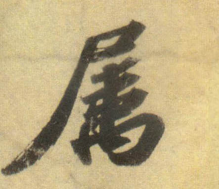 属的书法