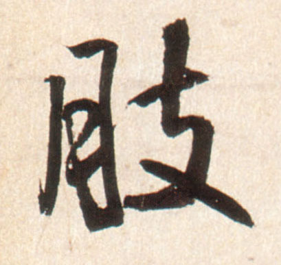 肢的书法